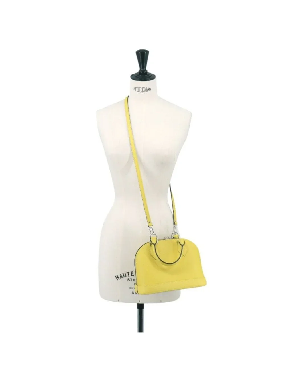 Louis Vuitton Epi Alma BB 2-Way Bag Leather Pistache